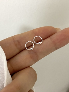 Argolla modelo 854 (0,8 cm) cierre al costado - comprar online