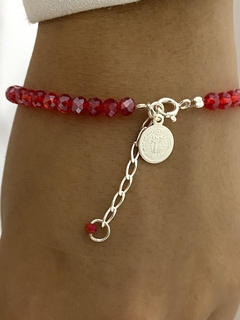 Pulsera cristal san Benito 17cm+3 modelo 2 en internet