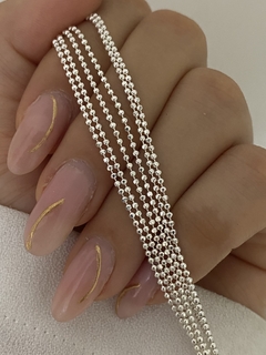 Cadena bolita diamantada 50 cm - comprar online