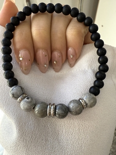 Pulsera modelo 4 (hombre) piedra natural jaspe - comprar online