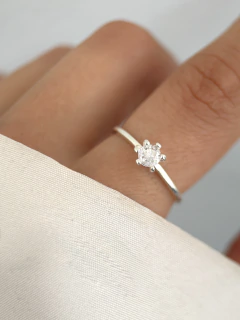 Anillo compromiso modelo 1962 plata 925