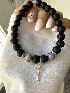 pulsera modelo 16 (hombre) piedra jaspe natural - comprar online