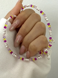 Choker modelo 61 (cristal 5x2 bolitas)