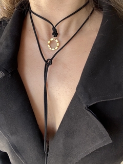 Conjunto cordón gamuza 1 (goldfilled)