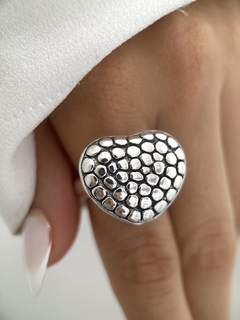 Anillo inflado corazón y puntos - comprar online