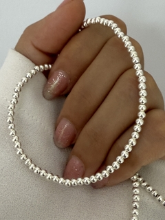 Choker bolitas 3mm chapado 1000