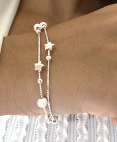Pulsera modelo 450 doble (17cm+3) importada - comprar online