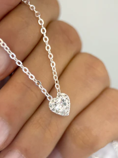Conjunto corazon modelo 662 (45cm) AB (blanco)