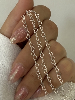 Pulsera corazón más fina (18cm) - comprar online