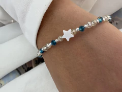 Pulsera estrella nácar con cierre (18cm) en internet