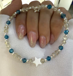 Pulsera estrella nácar con cierre (18cm) - comprar online