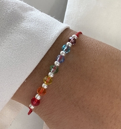 Pulsera hilo rojo chakras - comprar online