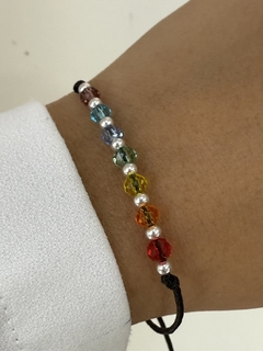 Pulsera hilo negro chakras