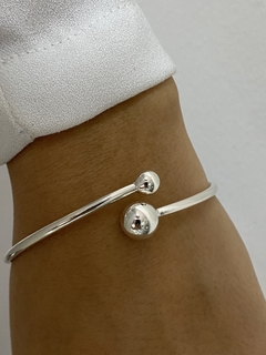 Esclava doble bolita 8x6 - comprar online