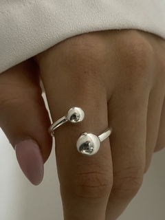 Anillo doble bolita (8x6)