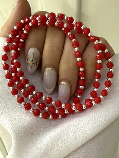 Pulsera cristal rojo 1x1