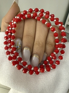 Pulsera cristal rojo 1x1 - comprar online