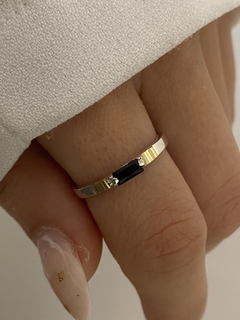 Anillo cubic Rectangular simple (colores surtidos) en internet