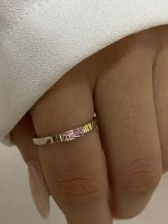 Anillo cubic Rectangular simple (colores surtidos) - comprar online