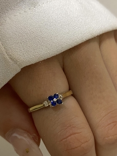 Anillo flor chica cubic - tienda online
