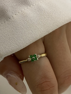 Anillo flor chica cubic - comprar online