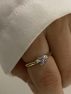 Anillo flor chica cubic - Vogamayorista