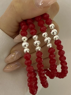 Pulsera cristal rojo (Elastizada) - comprar online