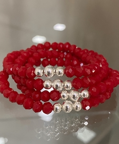 Pulsera cristal rojo (Elastizada)