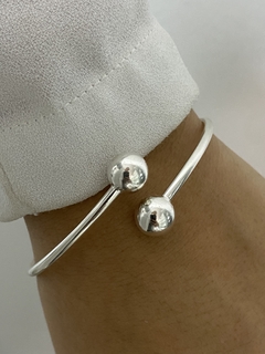 Esclava doble bolita 10x8 - comprar online