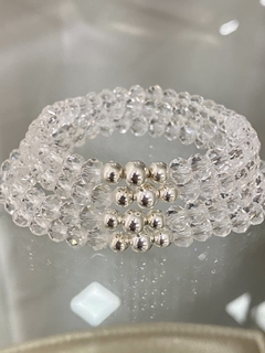 Pulsera cristal transparente (Elastizada)