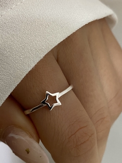 Anillo estrella calada