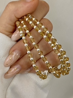 Pulsera cristal dorado (Con Cierre) - comprar online