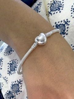 Pulsera Pandora corazón (18cm chapado 1000) - comprar online