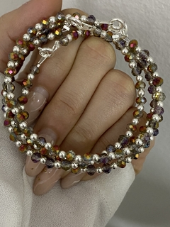 Pulsera cristal tornasol (Con Cierre)