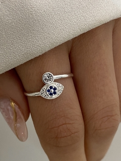Anillo ojo turco cubic (Importado)