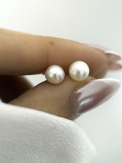 Aro pasante modelo 926 perla natural de rio - comprar online