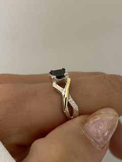 Anillo x cubic negro - comprar online