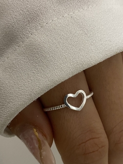 Anillo corazon y detalle (Importado)