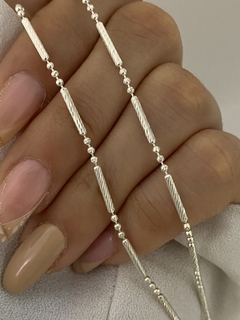 Cadena palito y bolita de (45cm)