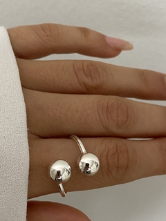 Anillo doble bolita (8x8) - Vogamayorista