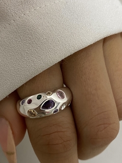 Anillo inflado cubic colores