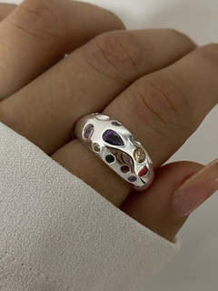 Anillo inflado cubic colores - Vogamayorista