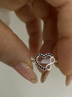 Anillo corazon/infinito - comprar online