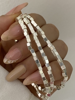 Pulsera cubitos chapado 1000 (elastizada) - comprar online