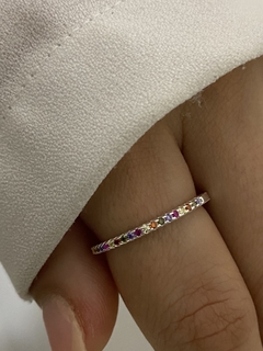 Anillo sin fin multicolor importado