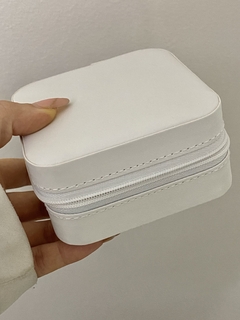 Alhajero eco cuero blanco 10x10cm