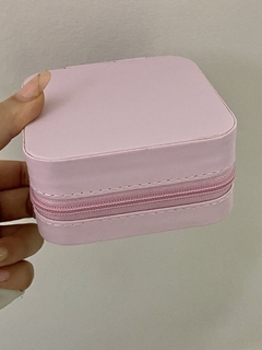 Alhajero eco cuero rosa claro 10x10cm