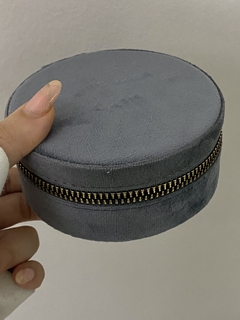 Alhajero terciopelo gris 10cm