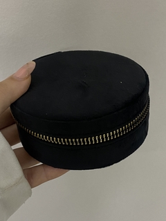 Alhajero terciopelo negro 10cm