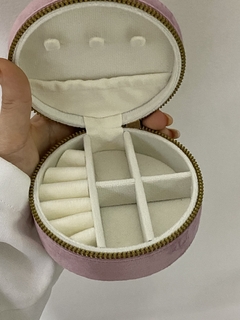 Alhajero terciopelo rosa 10cm - comprar online
